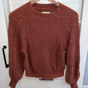 American Eagle - Orange/Auburn Knit Sweater